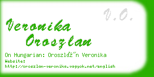 veronika oroszlan business card